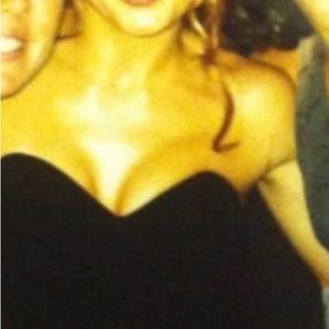 Velvet gown black size 2 with bones